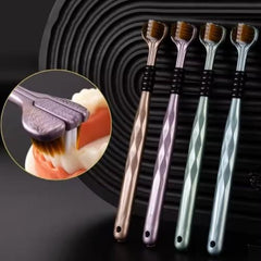 3 SIded Tooth Brush Pack of 4