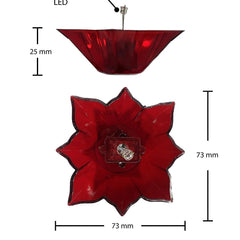 Electric Water Sensor Reflection Led Diyas Candle with Water Sensing Technology (Pack Of 6/12/24)