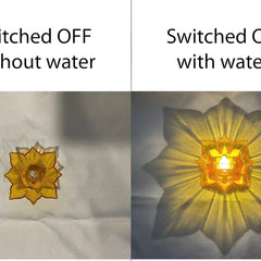 Electric Water Sensor Reflection Led Diyas Candle with Water Sensing Technology (Pack Of 6/12/24)