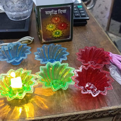 Electric Water Sensor Reflection Led Diyas Candle with Water Sensing Technology (Pack Of 6/12/24)