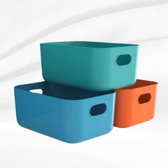 3 Pieces Multipurpose Plastic Storage Basket