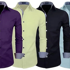 Pack of 4 Plain shirts