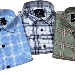 Pack of 3 check shirts