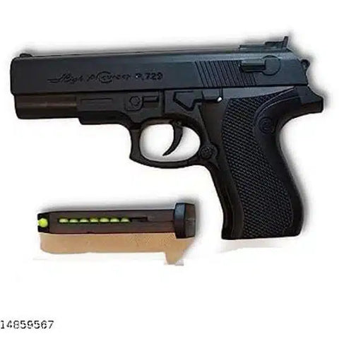 Toy Gun with Plastic Bullets (Black & Yellow, Set of 1)